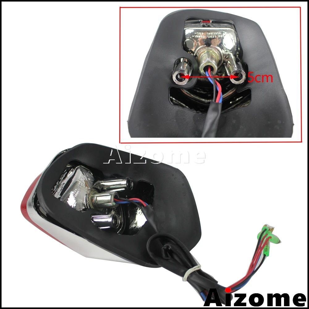 Universal Motorcycle Tail Light For Harley Yamaha Suzuki Honda Shadow Sabre 1100 VT1100C2 VT400 VT750 Taillight Brake Stop |