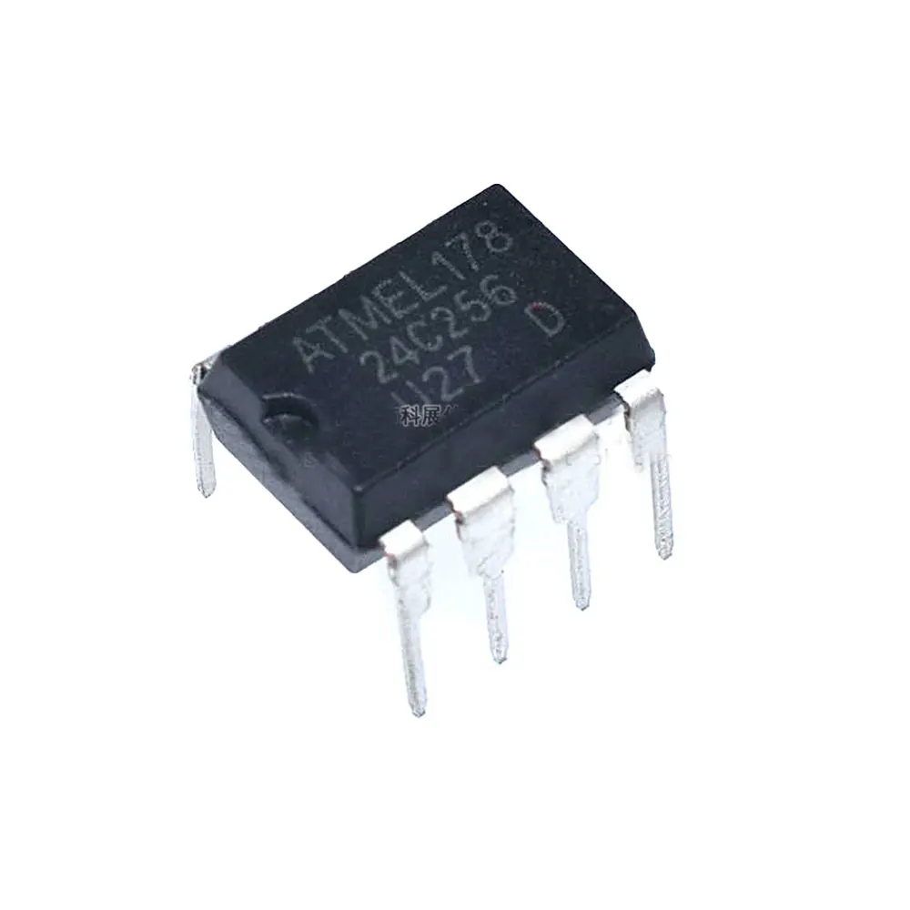 

10 шт./лот AT24C256 24C256 AT24C256N 2-проводной последовательный EEPROMs IC DIP-8