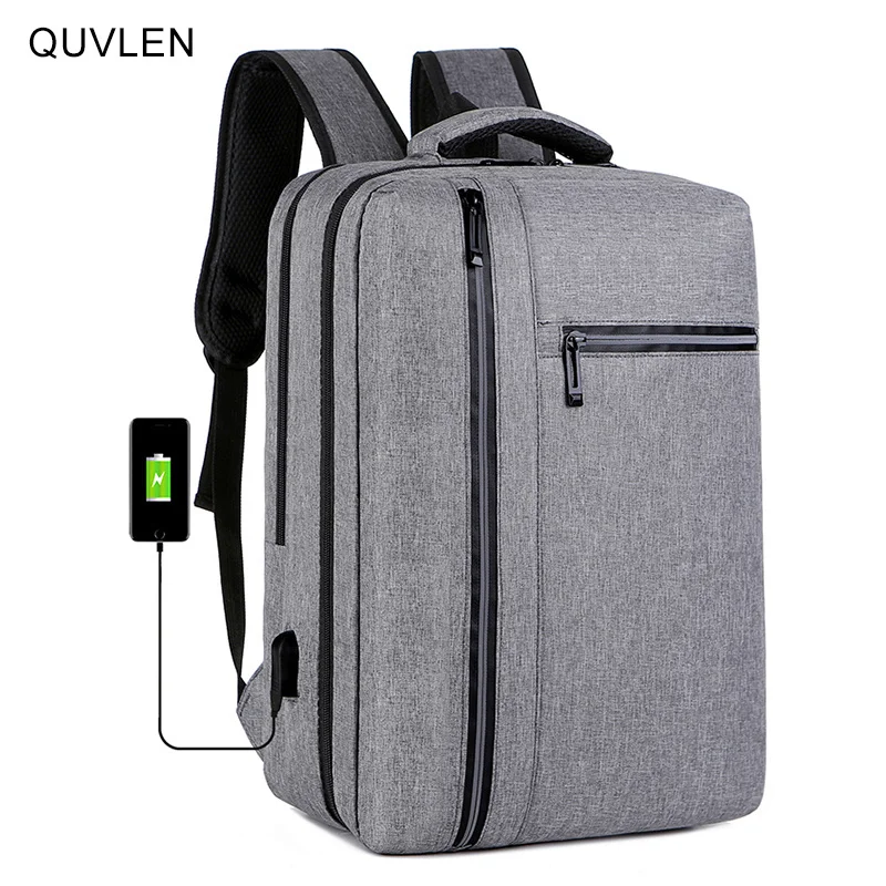

Mens Backpack With USB Charging Laptop Bag Waterproof Oxford Cloth Rucksack Male Business Travel Bagpack Reflective Strip Design