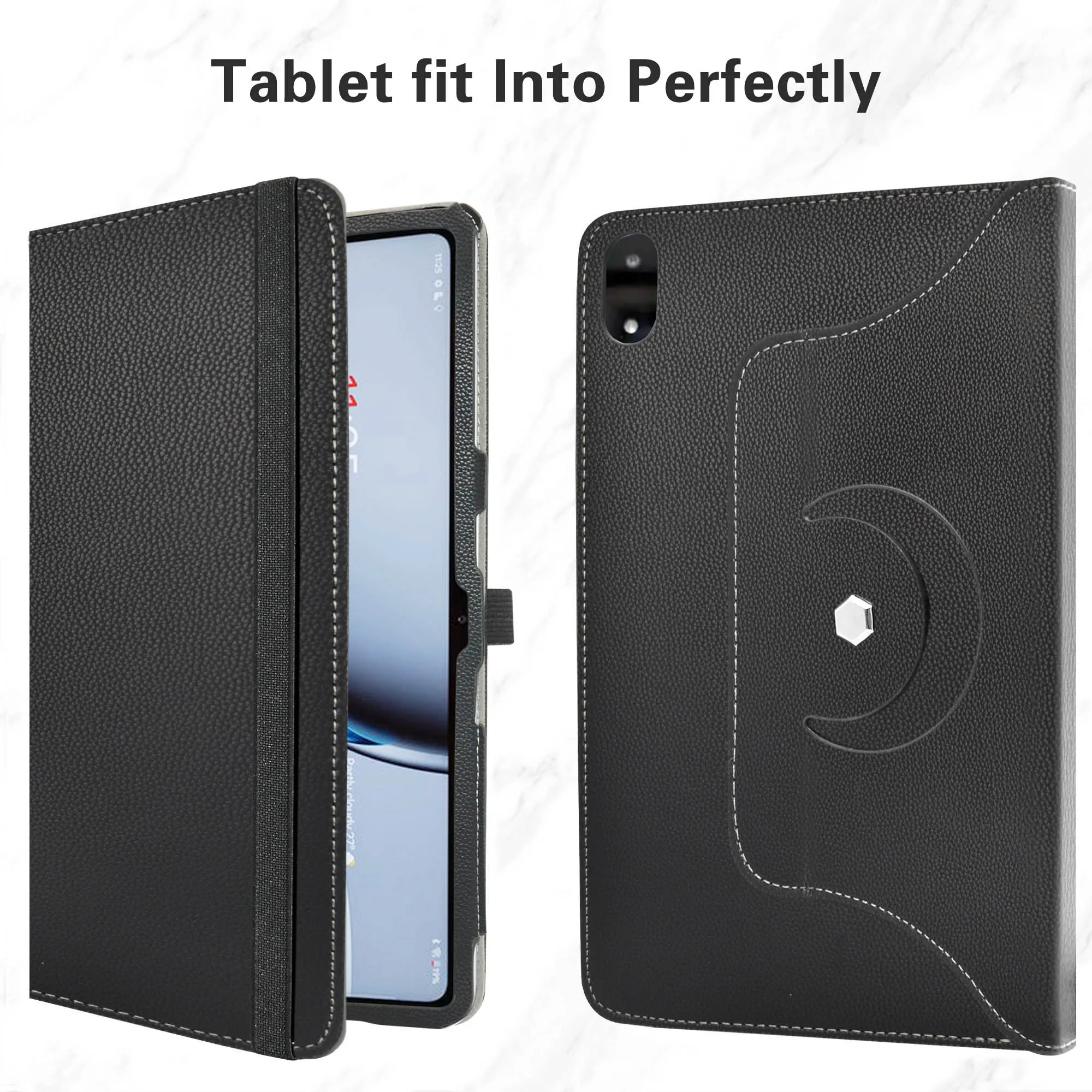 Фото Чехол для планшета Logicom Tab Fold 12, 12 дюймов, вращающийся на 360 градусов, из искусственной кожи №5