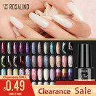 Гель-лак ROSALIND для снятия лака для ногтей, профессиональные принадлежности для маникюра сделай сам, базовое и топовое покрытие, удаляемое замачиванием