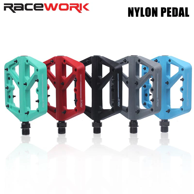 Нескользящая велосипедная нейлоновая педаль Racework большая ширина ульсветильник