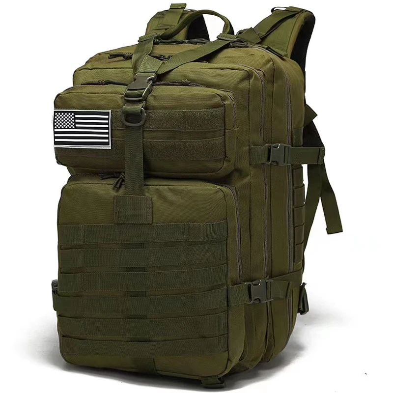 

50L Tactical Backpack Military Waterproof Bug Rucksack Large Capacity Outdoor 3P EDC Molle Pack For Trekking Camping Hunting Bag