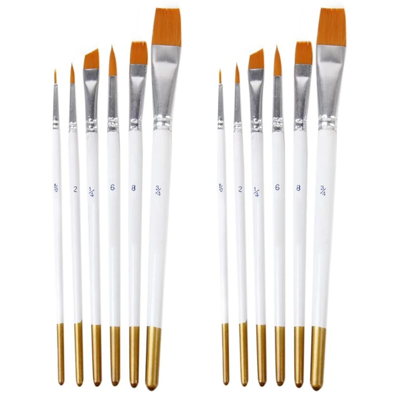 

12 Pieces Watercolor Oil Paint Brush Multi-Function Paint Brush Art And Painting Supplies Paint Brushes Brushes