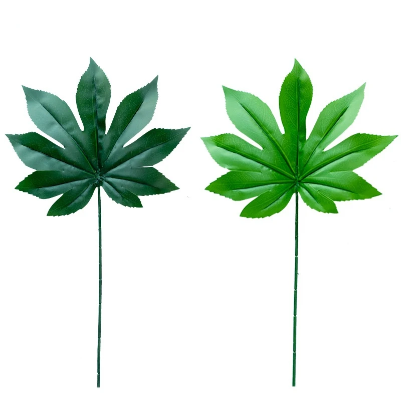 

10pcs Artificial Star Anise Gold Plate Leaf Living Room Dining Table Garden Flower Arrangement Home Decoration Fake Greenery