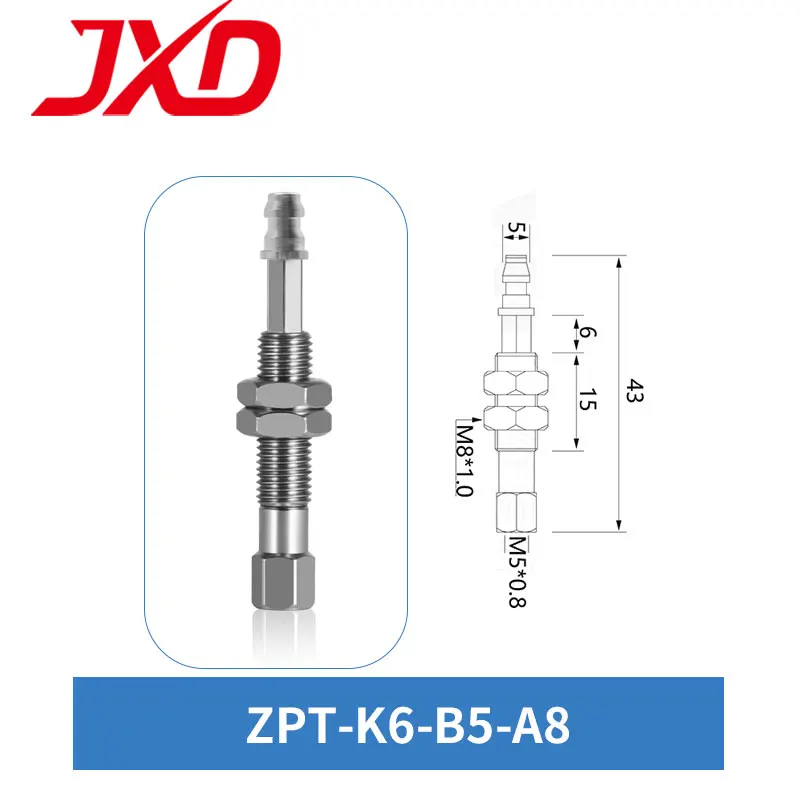 

Пневматические соединительные стержни JXD SMC ZPT-K6-B5-A8, ZPT-K10-B5-A8, ZPT-K20-B01-A14