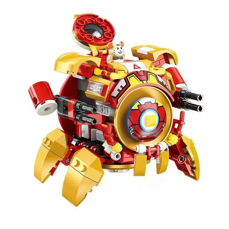 

Overwatch Character Wrecking Ball Marvel Movie Iron Man Captain America Block Model Compatible LegoBall Brick Toys Gifts Boy