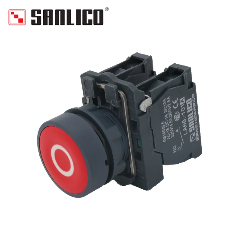 Водонепроницаемый кнопочный переключатель LA68S SB5 XB5AA4325 XB5AA3355 XB5AA3311 XB5AA3345, Моментальный возврат на пружину диаметром 22 мм