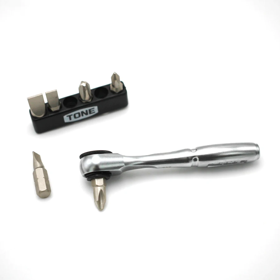 Набор отверток с храповым механизмом TONE 7 в 1 PH/SL/HEX мини-отвертки сделано Японии BR6S