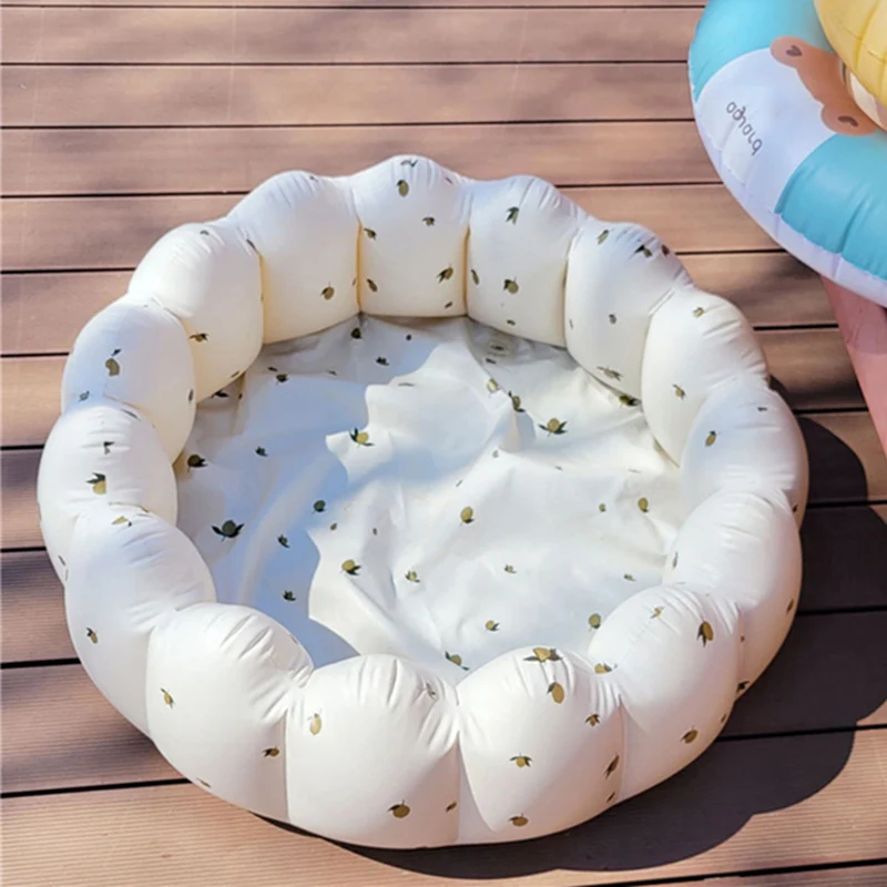 

Korean Style Inflatable Baby Swimming Pool Babe Household Outdoor Paddling Pool Round Fence Play Space Room Bath Pool Accessory