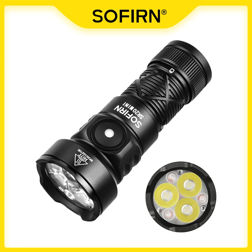 Sofirn SR20 MINI Фонарик Белый и Красный 1200лм