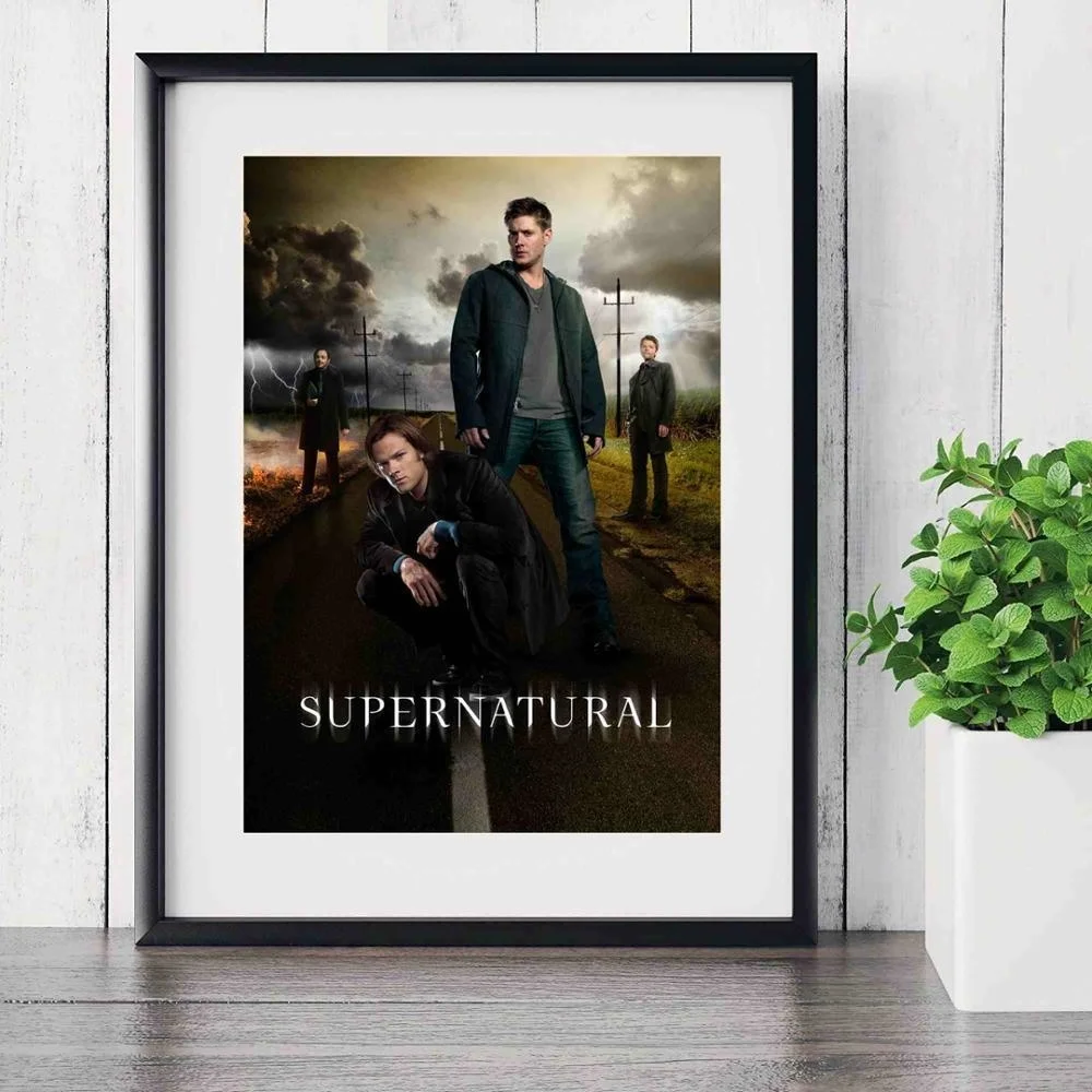 

Supernatural Tv Play Series poster and print wall art canvas Pictures Painting room decoration aesthetic Cuadros