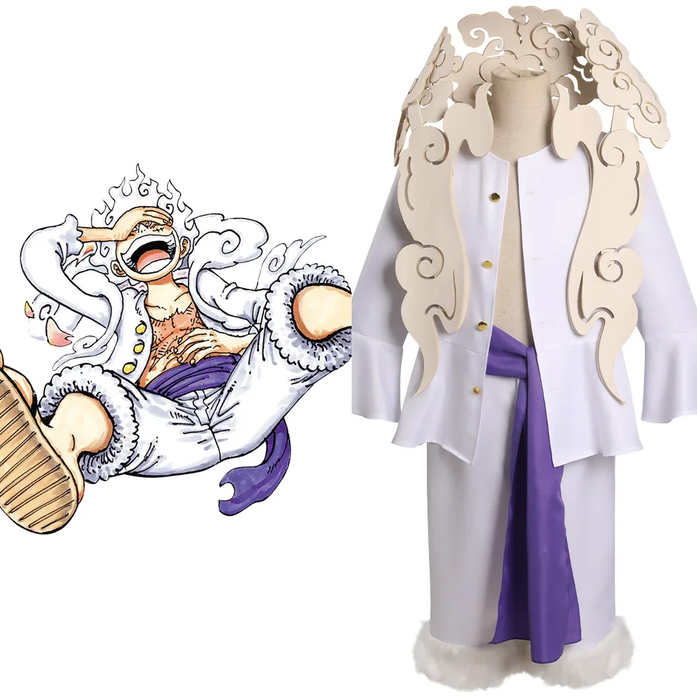 

One Piece Luffy Nikaform Cosplay Costume Outfits Halloween Carnival Party Suit