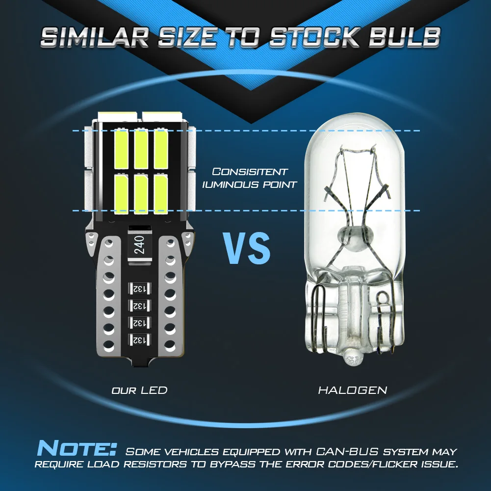 2 шт. автомобильные лампы T10 W5W для Mazda MX5 CX5