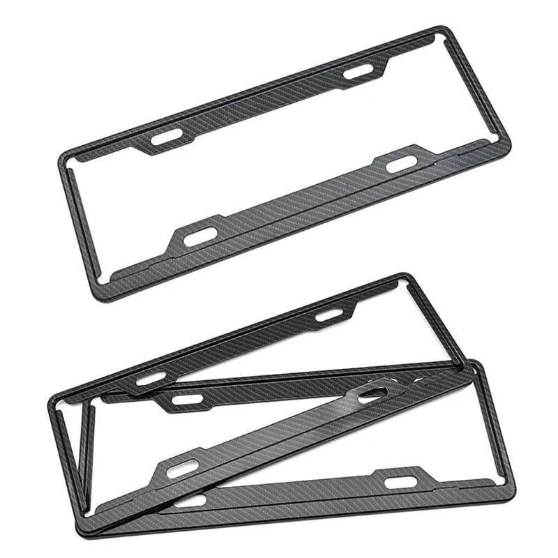 

1Pcs Multifunctional Anti-theft License Plate Frame Exterior License Plate Frame Alloy Modified Number Plate Frame Auto Supplies