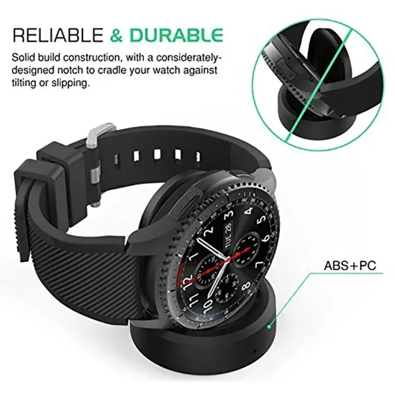Беспроводное зарядное устройство для Samsung Gear S3 S2, зарядная база для умных часов, док-станция, аксессуары для умной электроники (art.: 3920d0fb41409) - 3920d0fb41409