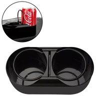 dual hole abs plastic car water cup holder stand drink holder for truck interior anto window dash mount bottle rack