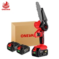 onevan 6 inch 3000w 388vf mini electric chain saw with battery indicator rechargeable woodworking tool for makita 18v battery