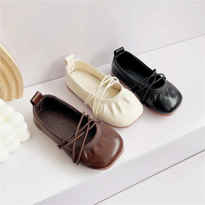 

Baby Girl Shoes Kids Shoes Casual Flats Children Soft Girl's Dance Shoes Leather Toddlers Infant First Step 1 Year 2-3 Years