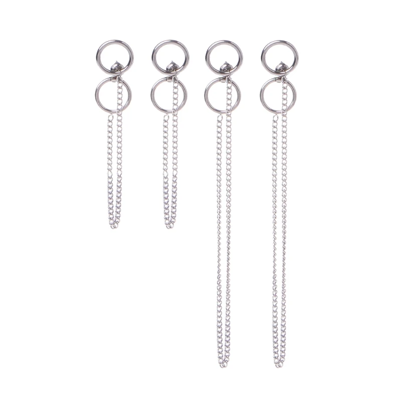 

Novelty Solid Color Studs Minimalist Stacking Circle Earrings Female Ear Jewelry