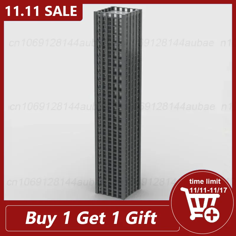 

Modular Skyscraper-1.5 m Tall Full Build Moc Blocks Diy Assemble Bricks Architecture Display Children Xmas Toys Gifts 11876PCS