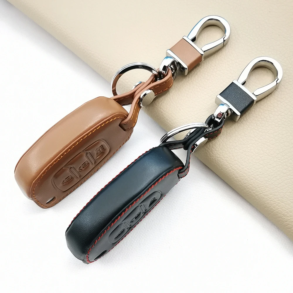 Модный мужской 100% Кожаный Автомобильный пульт дистанционного управления