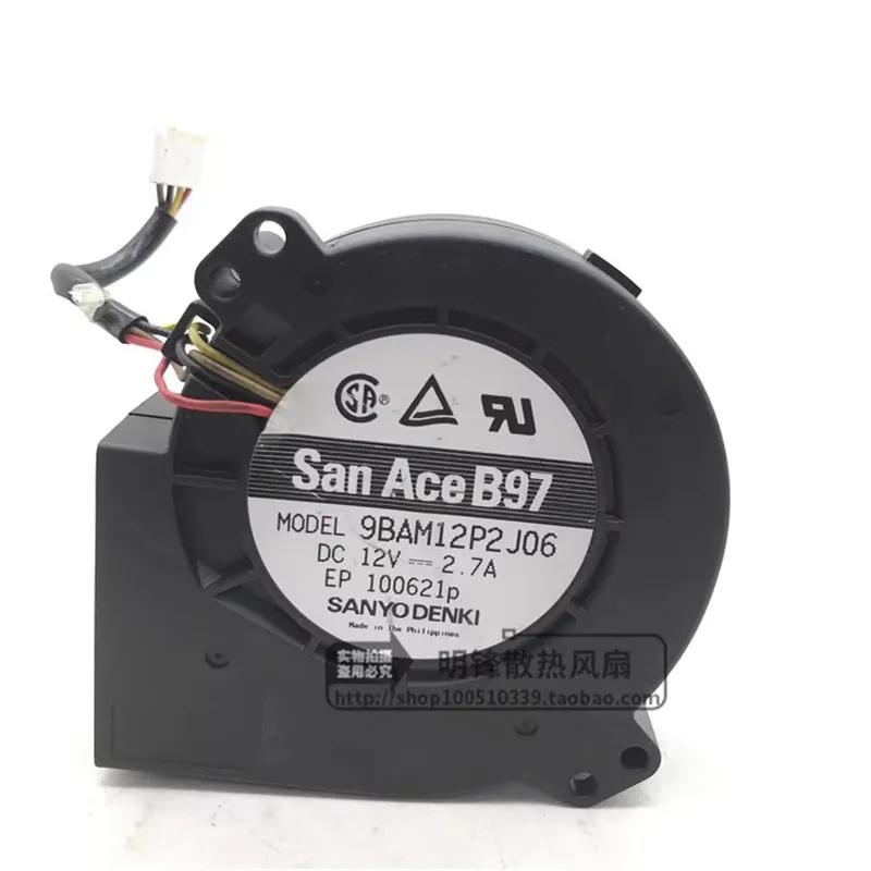 Оригинальный вытяжной вентилятор 9BAM12P2J06 12 В 9733 а 9,7 см