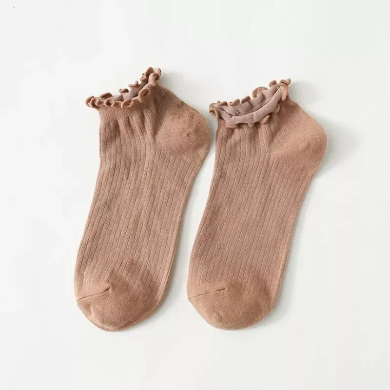 Lace Ruffles Soft Cotton Women Socks Top Quality Spring Summer Cute Socks Sweet Princess Girl Cozy Lovely Frilled Socks