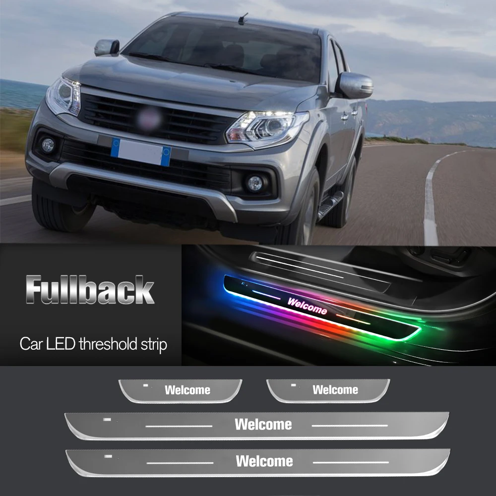 Автомобильный порог для Fiat Fullback 2016-2017 индивидуальный логотип светодиодный