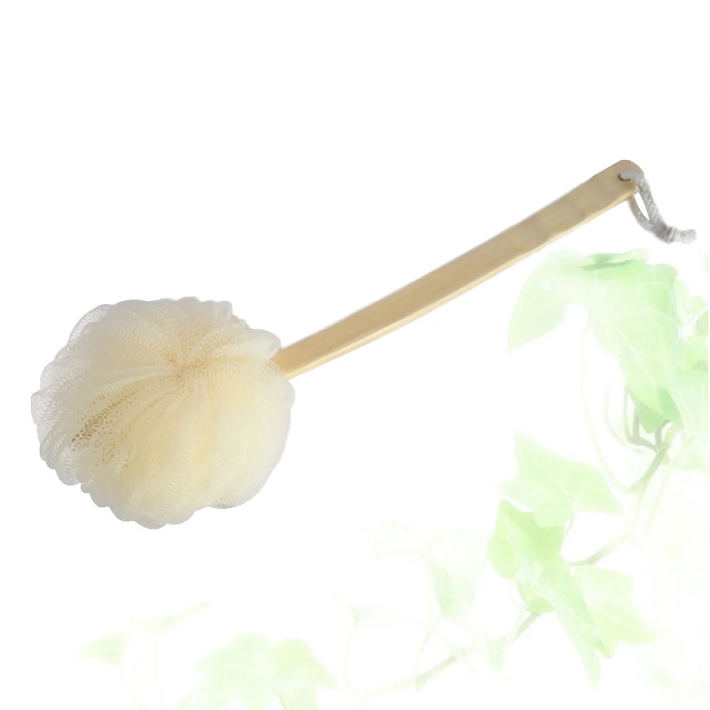 

1PC Handle Bath Flower Bath Brush Exfoliating Portable Bath Puff Body Scrubber