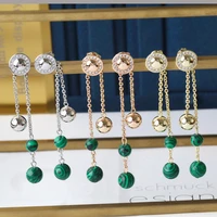 fashion green drop earrings variety ways wearring