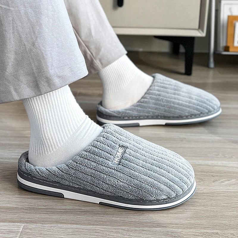 Домашние плюшевые тапочки с буквенным узором для женщин повседневные домашние