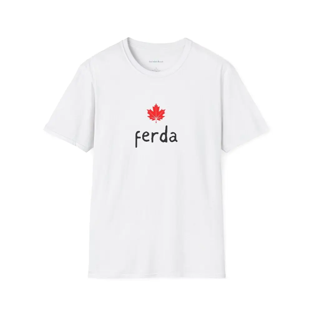 Мягкая футболка с надписью Ferda