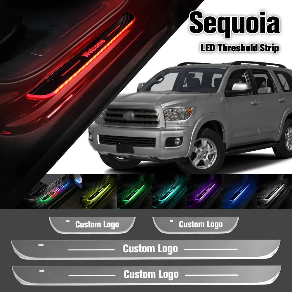 Для Toyota Sequoia 2008-2021 автомобильная лампа с индивидуальным логотипом модель 2018 2019 2020