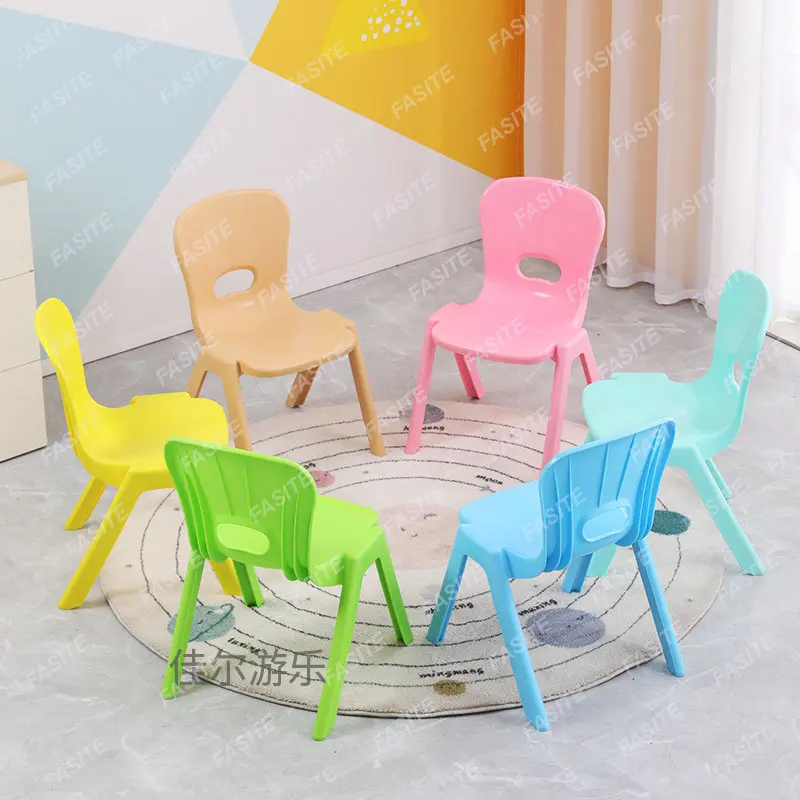 

Children's chairs, kindergarten backchairs, thickened benches, baby dining chairs, plastic glossy, household learning stools