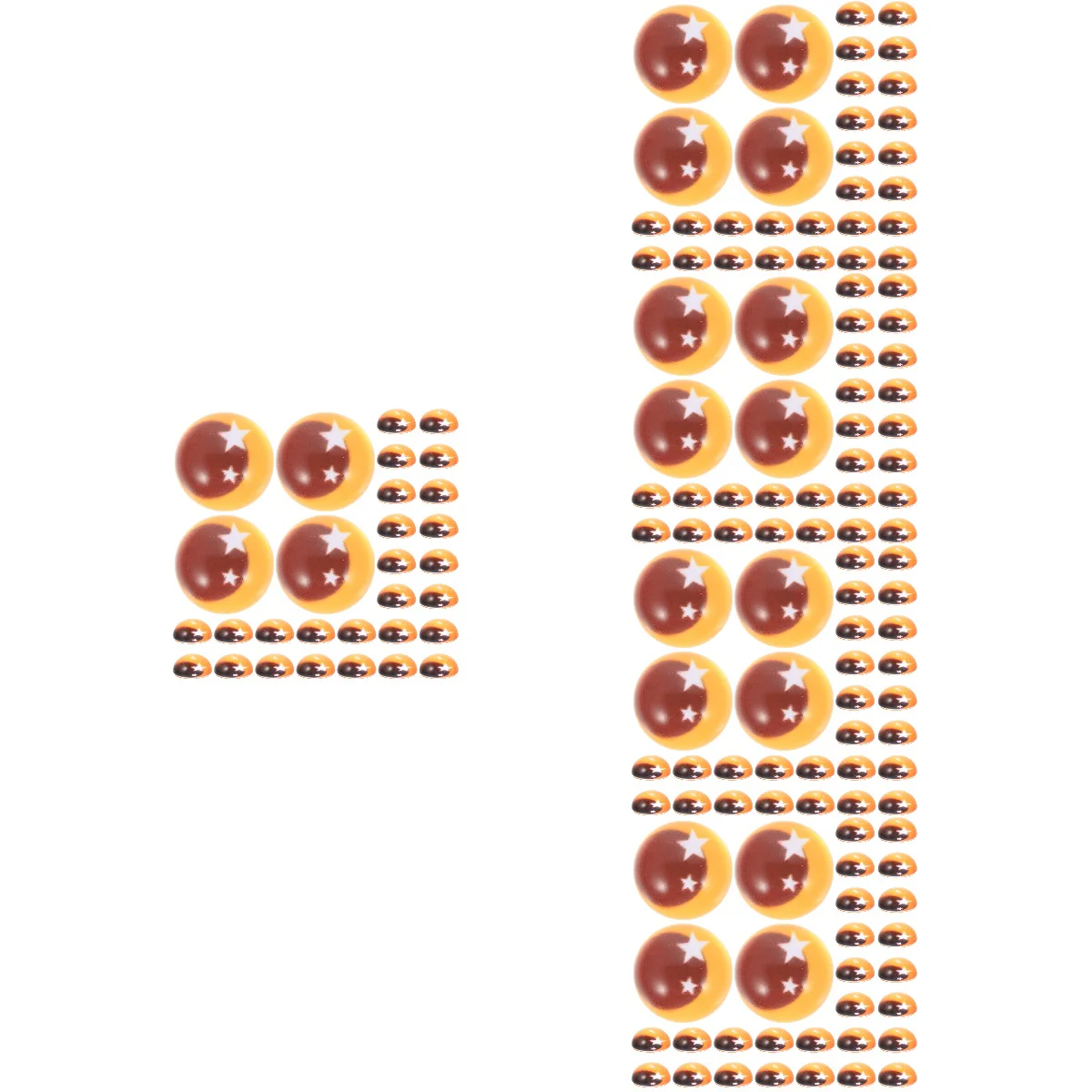 

250 Glass DIY Eyeball Decors Glass Round Eyeballs DIY Making Supplies