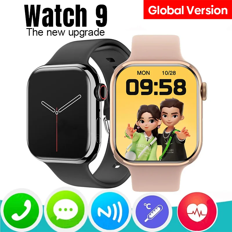

【Global Version】2023 IWO Watch 9 Always-on HD Display Voice Calling Smart Watches Women Smartwatch For Series 9 Apple Watch Men