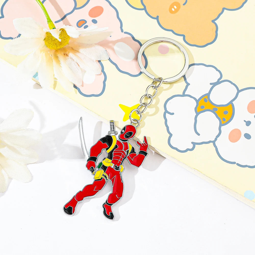 Брелок с модными фильмами Marvel Deadpool популярный антигерой кулон аксессуары из