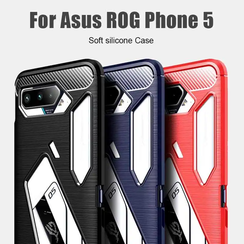 

YouYaeMi Shockproof Soft Case For Asus ROG Phone 5 ZS673KS Phone Case Cover