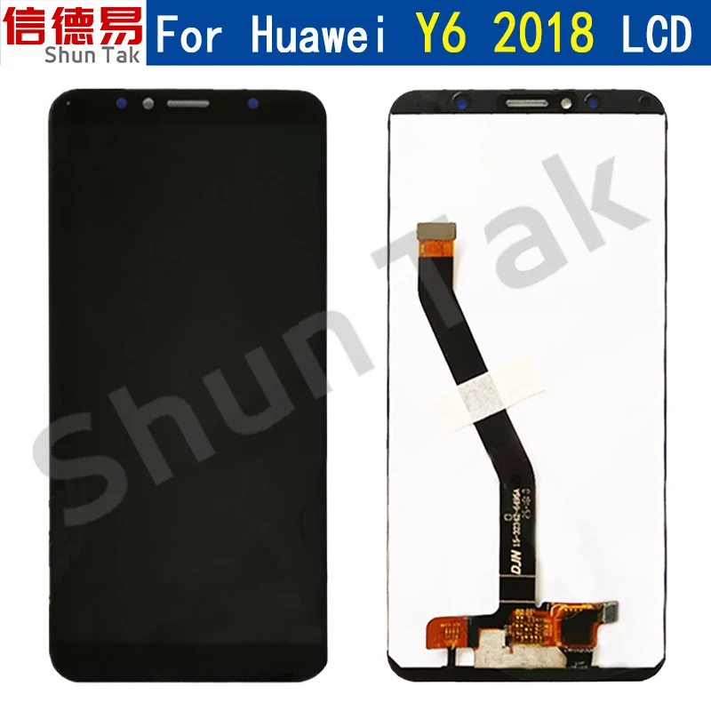 

Оригинальный дисплей IPS для Huawei Y6 Prime, черный/белый, с рамкой/без рамки