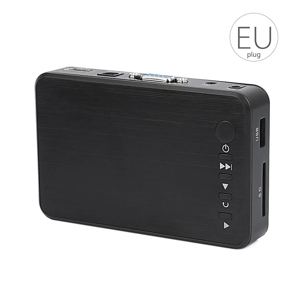 

Mini Full HD Media Multimedia Player 1080P USB External SD SDHC MMC Cards U Disk Media Player VGA AV Output AU Plug
