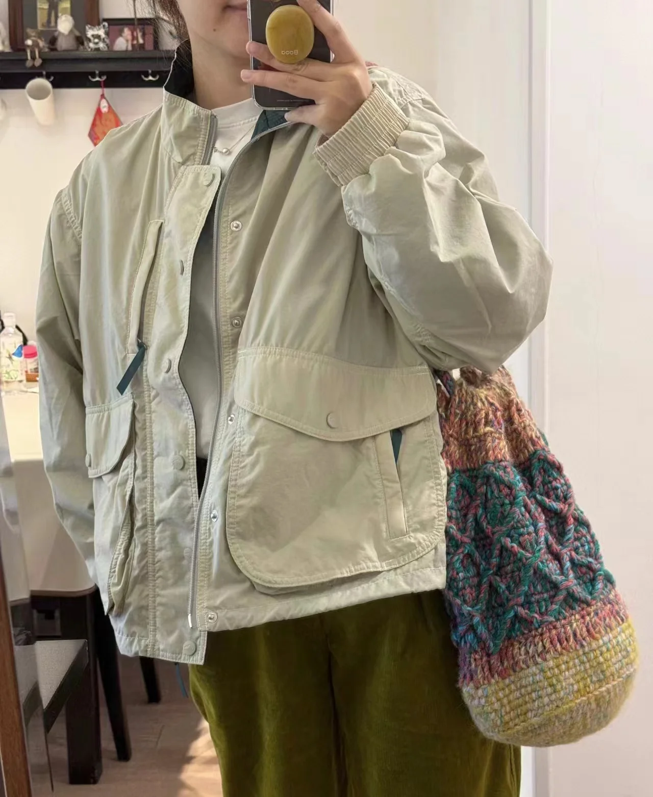 Водонепроницаемая нейлоновая куртка в стиле ретро для мужчин и женщин