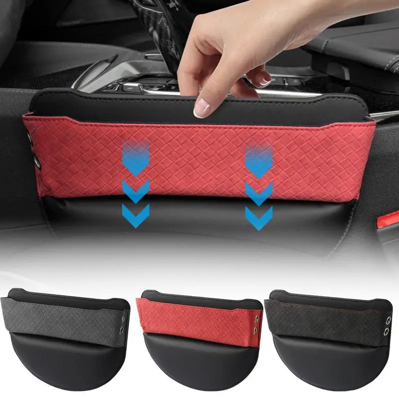 

Car Seat Organizer Front Seat Side Storage Pocket for Car Seat Gap Filler Box Easy to Install Car Front Seat Gaps Fits Most Cars
