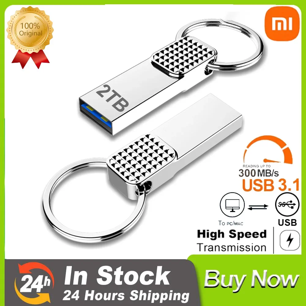 

Top 2023 Xiaomi Original Metal U Flash Disk OTG High-Speed USB 3.1 SSD Pen Drive USB 3.0 For Laptop PC 1TB 2TB Large Capacity