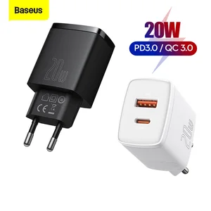 baseus 20w usb charger quick charger 3 0 adapter 5a eu plug fast charging travel wall charger for iphone for samsung for xiaomi free global shipping