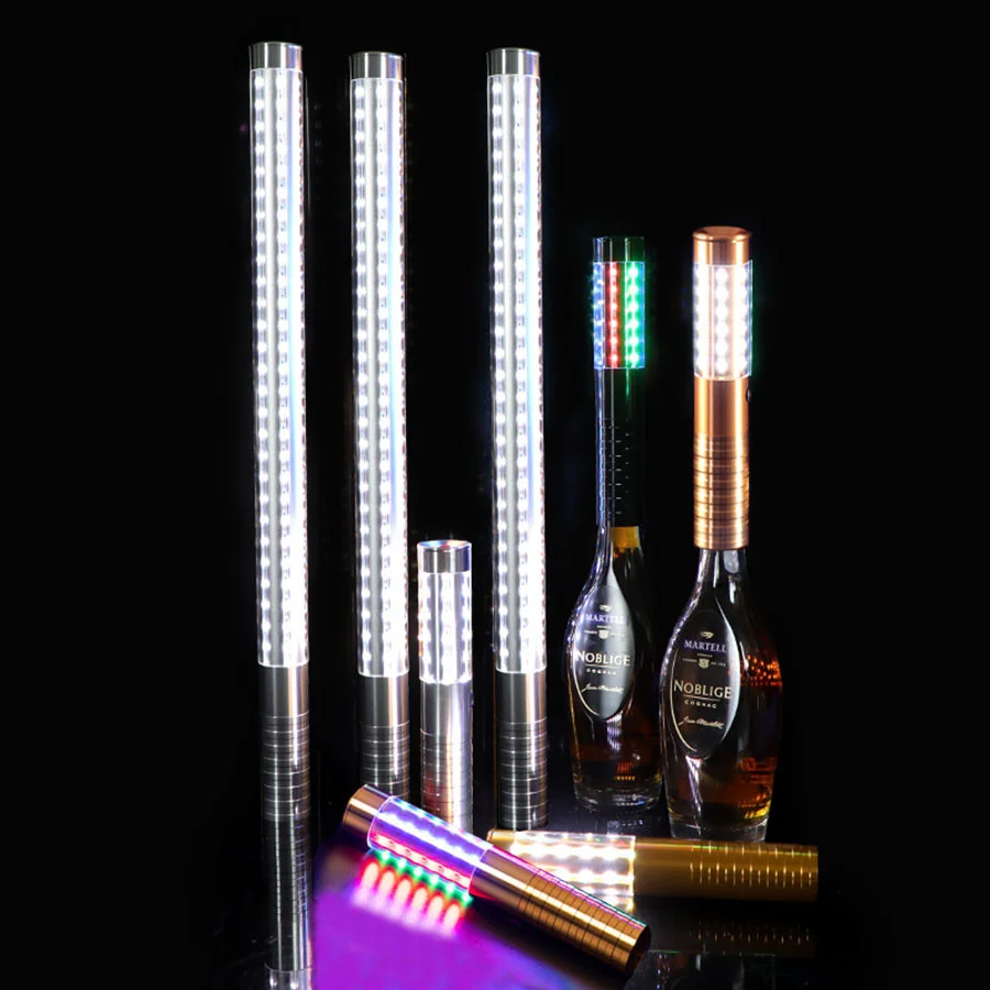 

Rechargeable Aluminum LED Strobe Baton 60/80CM VIP Bottle Service LED Sparkler Light For Bar Nightclub Party Events Decor