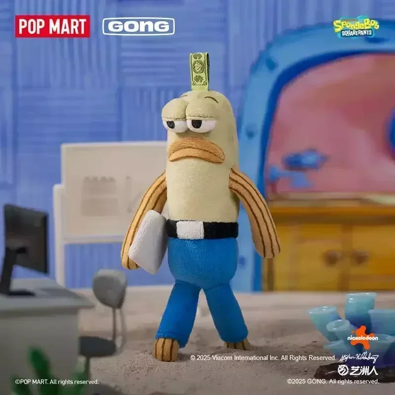 Фото POP MART GONG Серия Bikini Bottom Buddies: Загадочная коробка-сюрприз (Blind Box), коллекционные фигурки, игрушки, милые аниме-фигурки, настольные украшения №2