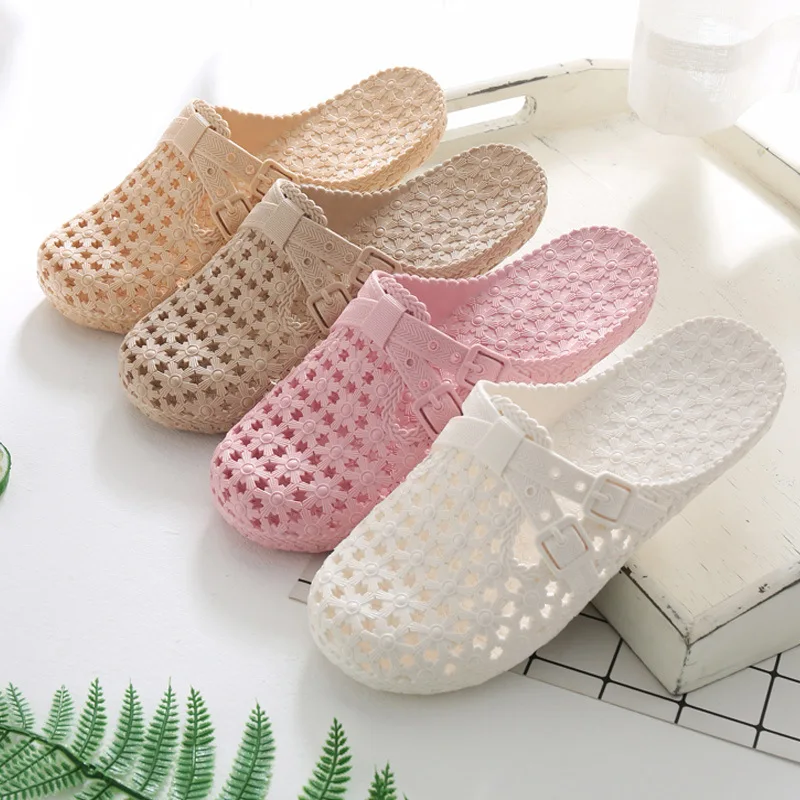 

Легкие женские шлепанцы, дышащие сандалии с перфорацией, удобная летняя обувь