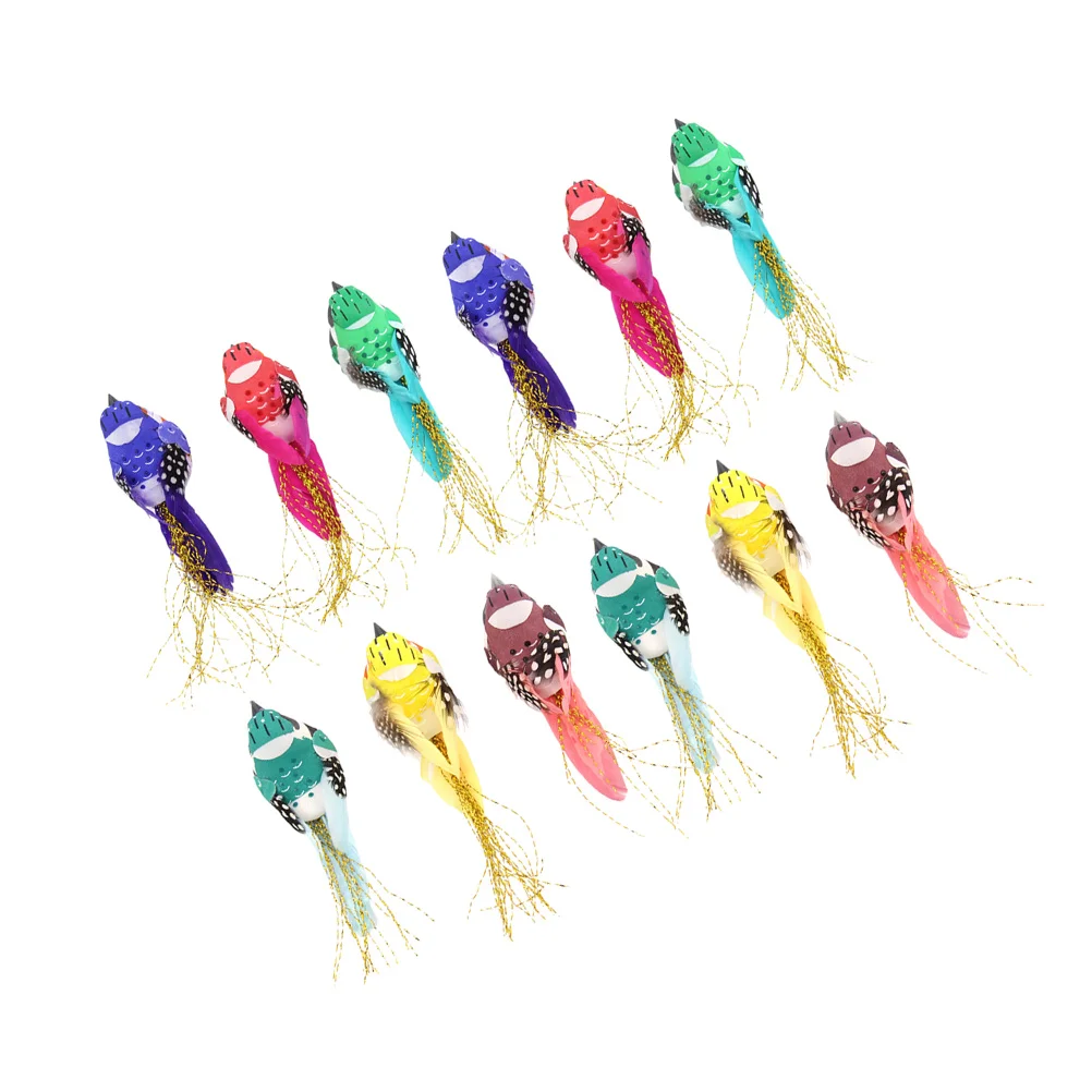 

Bird Birds Christmas Mini Figures Ornaments Decorcraftsfigurine Garden Tree Cardinals Branch Model Decorations Ornament Fake