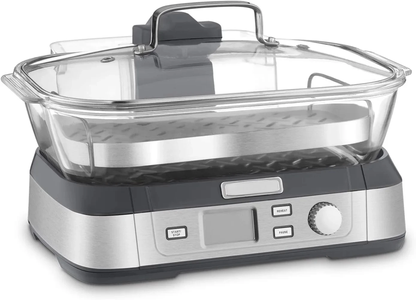 Для Cuisinart STM-1000 Cook Fresh цифровая стеклянная пароварка один размер нержавеющая сталь